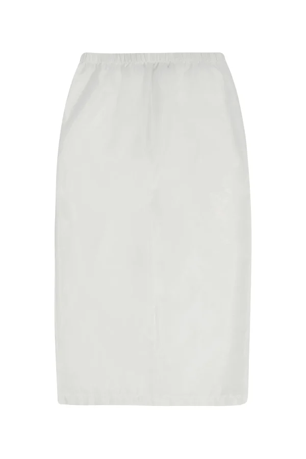 JS ED1 MD0007 PENCIL SKIRT WHITE
