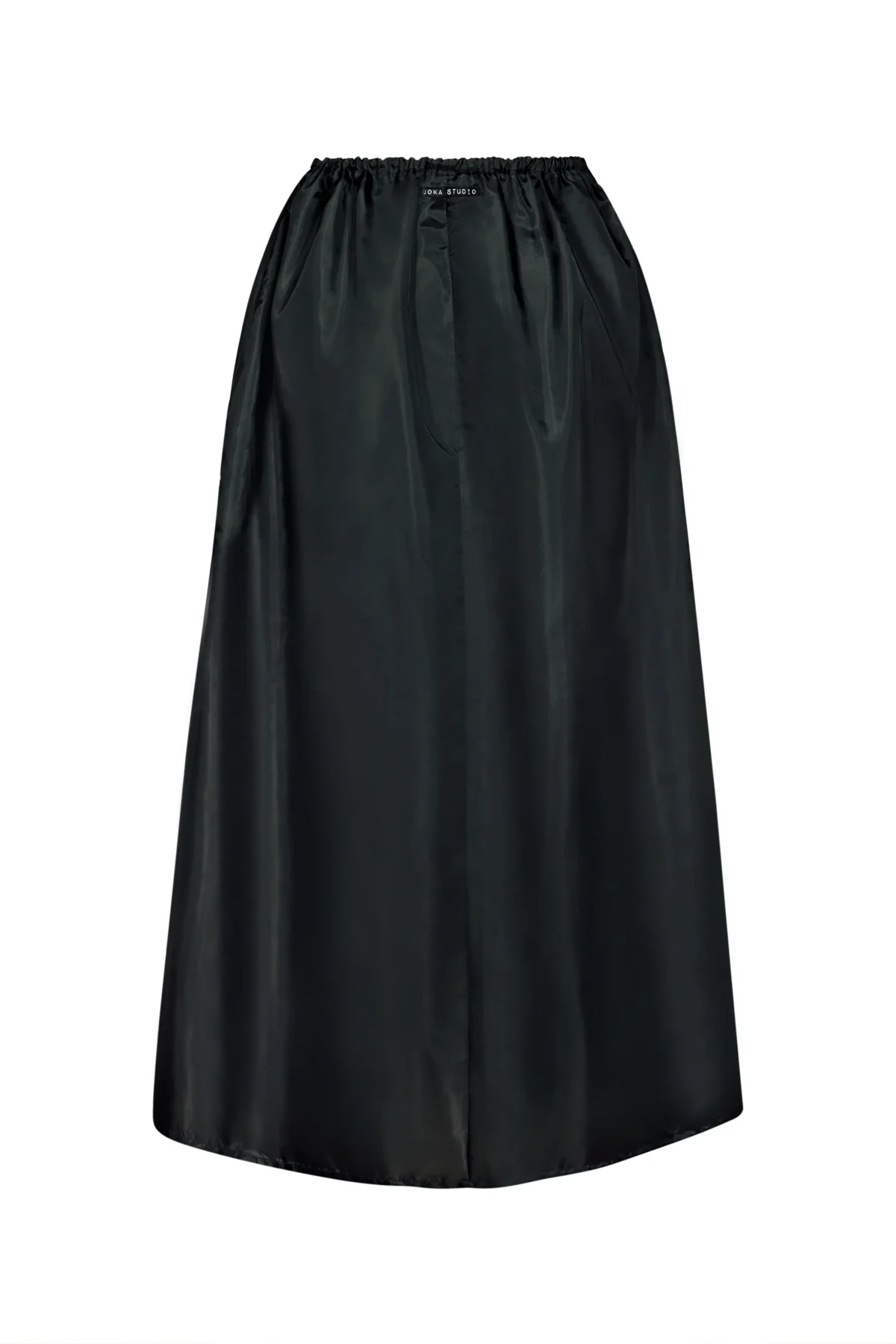 JS ED1 MD0011 MIDI POCKET SKIRT BLACK - Image 2