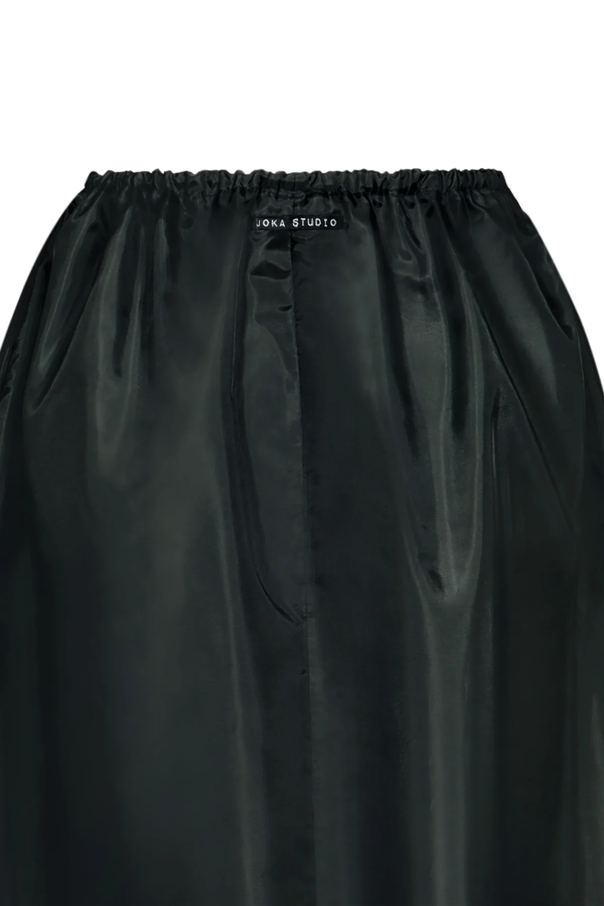 JS ED1 MD0011 MIDI POCKET SKIRT BLACK - Image 3