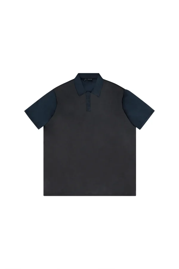 JS ED1 MD0021 POLO VISC BLACK/BLUE