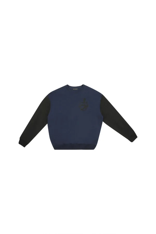 JS ED1 SS0001 SWEAT BLUE/BLACK
