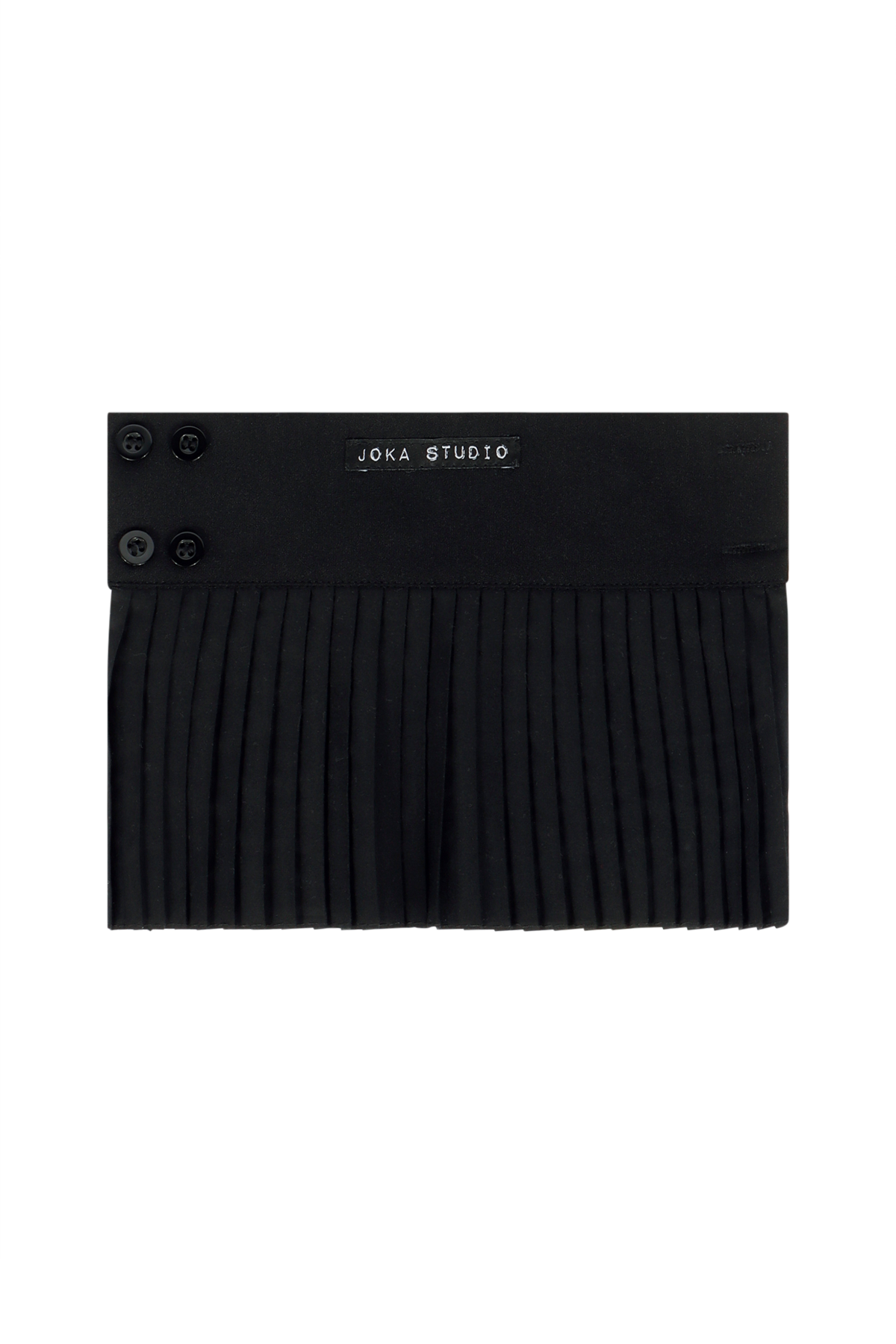 JS ED1 TM0015 CUF PLEATS BLACK