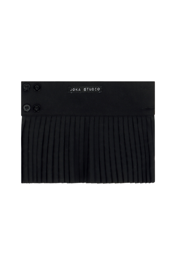 JS ED1 TM0015 CUF PLEATS BLACK
