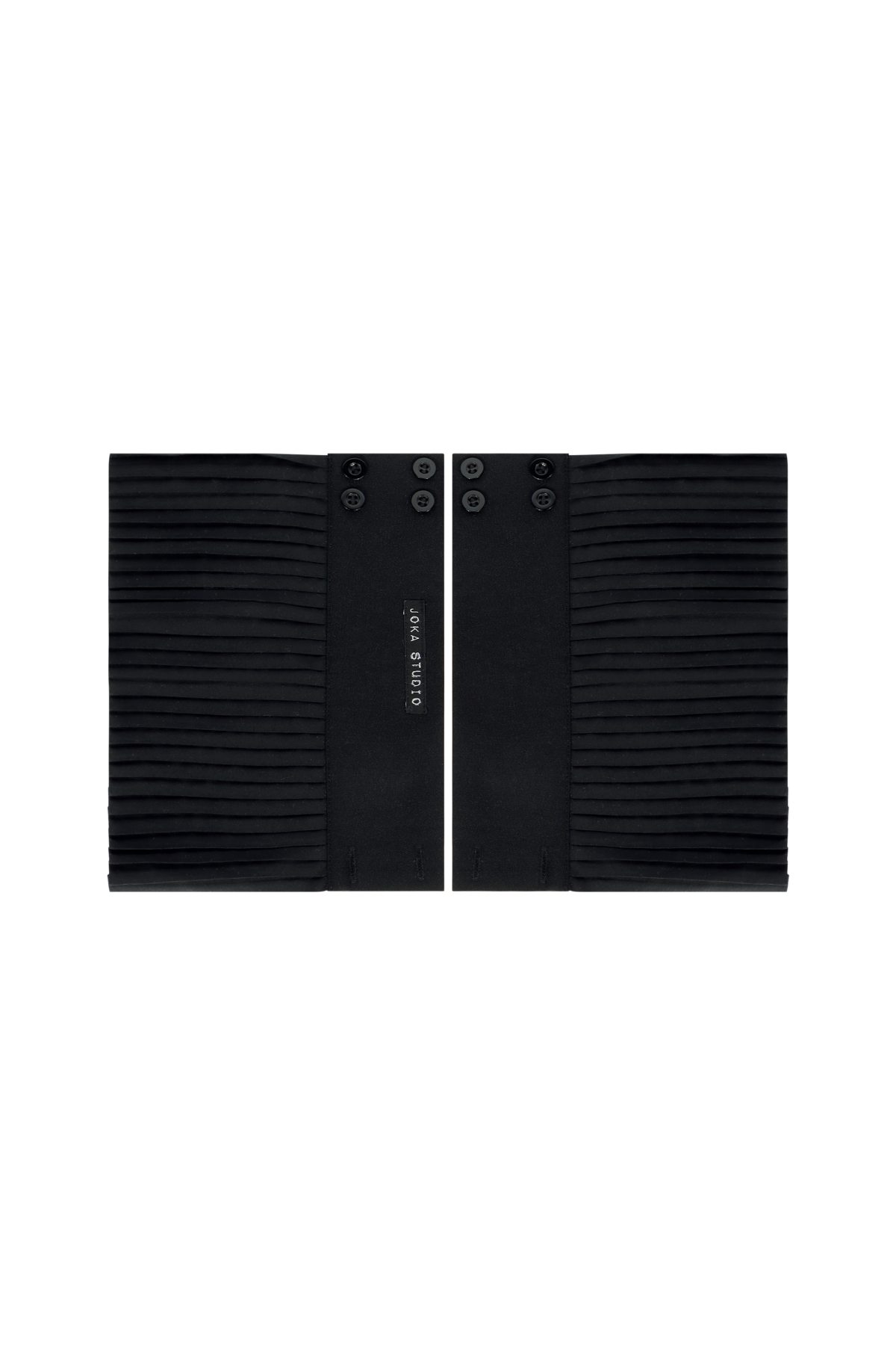 JS ED1 TM0015 CUF PLEATS BLACK - Image 2