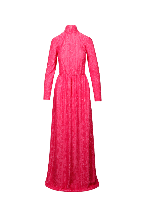 JS ED3 MD001 SWEAT DRESS PINK VELVET